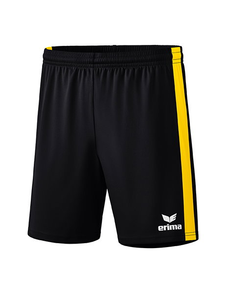 Erima Sporthose Short Retro Star kurz schwarz/gelb Herren